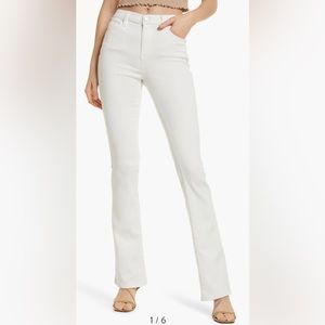 BLANKNYC WHITE THE HOYT High Rise Mini Flare Jeans Size 30 NWT